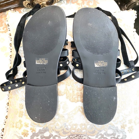 Victor Studded Ankle Tie Sandals - Picture 13 of 15